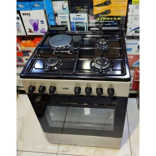 Von Cooker 55x60 3 gas 1 electric standing cooker with electric oven